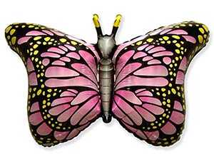 Воздушный шар Бабочка крылья розовые